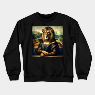 Mona Lisa Wildlife Guardian Tee: Unite Art and Conservation Crewneck Sweatshirt